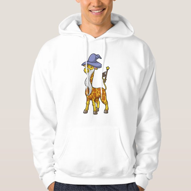 Veste À Capuche Giraffe en magie avec baguette magique et Casquett (Devant)