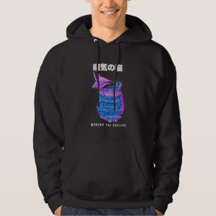 Veste À Capuche Glitch esthétique Vaporwave 80s Ananas rétro