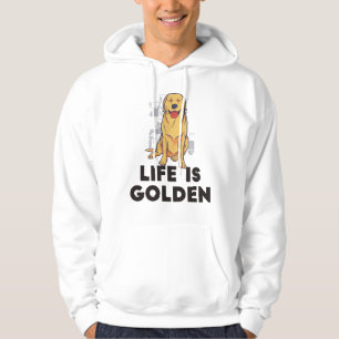 Veste À Capuche Golden Retriever Dog - La vie est dorée