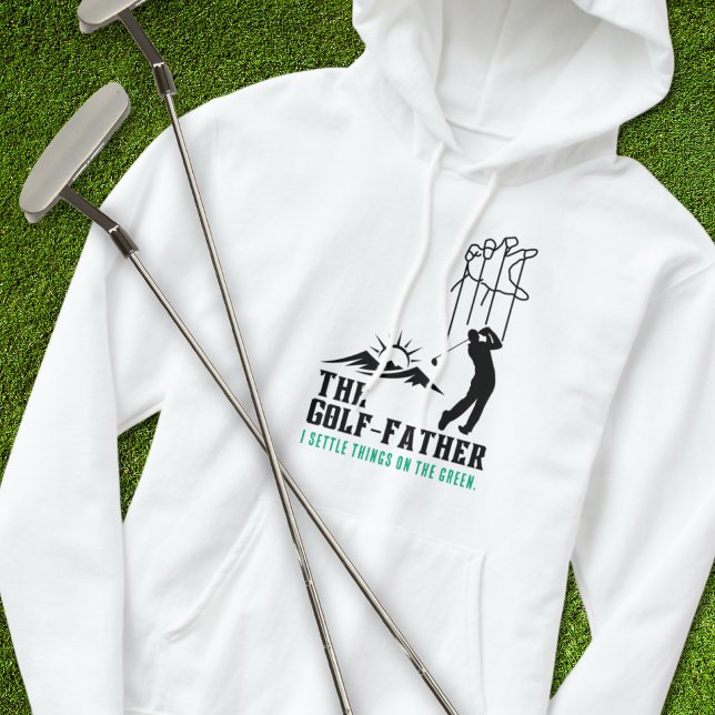 Veste À Capuche Golf-Père - Régler les choses sur le vert (Créateur téléchargé)