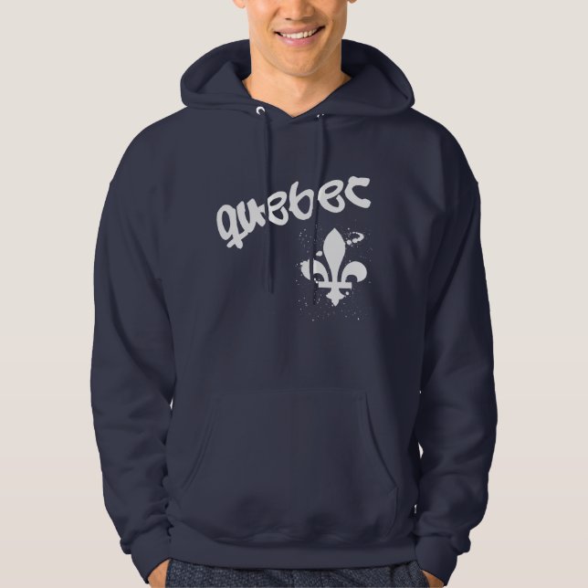 Veste À Capuche Graffiti Québec (Devant)