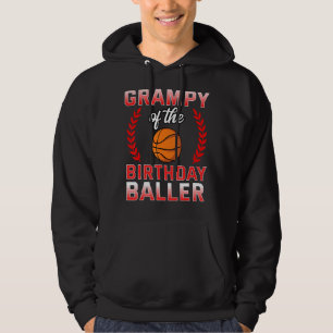 Veste À Capuche Grampy Of The Birthday Boy Basketball Anniversaire