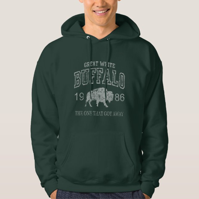 Veste À Capuche Grand T-shirt blanc de Buffalo (Devant)