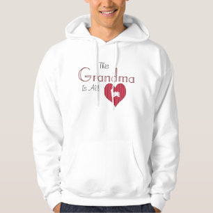 VESTE À CAPUCHE GRANDMA EST TOUT SWEATSHIRT CACHÉ AU COEUR