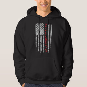 Veste À Capuche Grandpa Fête des pères du drapeau américain