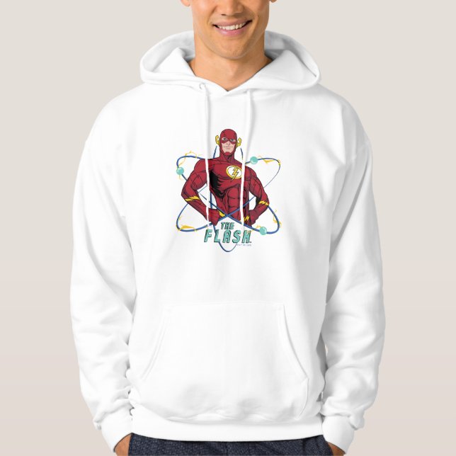 Veste À Capuche Graphique atomique Flash de dessin (Devant)