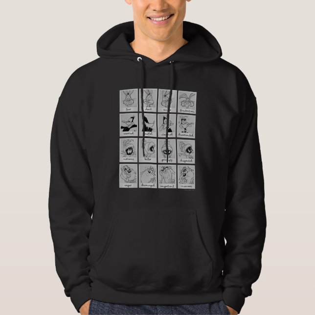 Veste À Capuche Graphique d'émotion de caractères LOONEY TUNES™ (Devant)