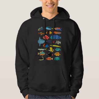 Veste À Capuche Graphique des poissons