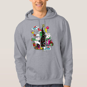 Veste À Capuche Graphisme de Noël coloré de Grinch