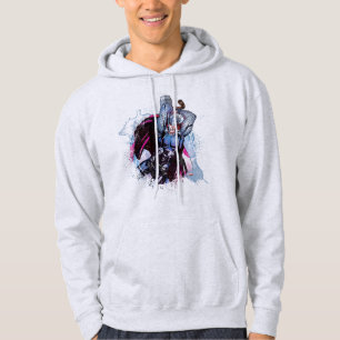 Veste À Capuche Graphisme de personnage à l'aquarelle de Thor