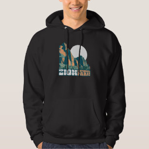Veste À Capuche Graphisme de style affiche WPA du parc national de