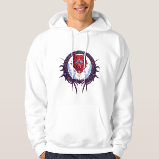 Veste À Capuche Graphisme fantaisiste mythologique à crête de loup