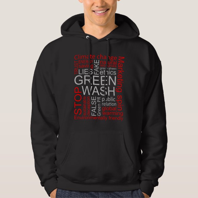 Veste À Capuche Greenwash Fake Lies Deception (Devant)