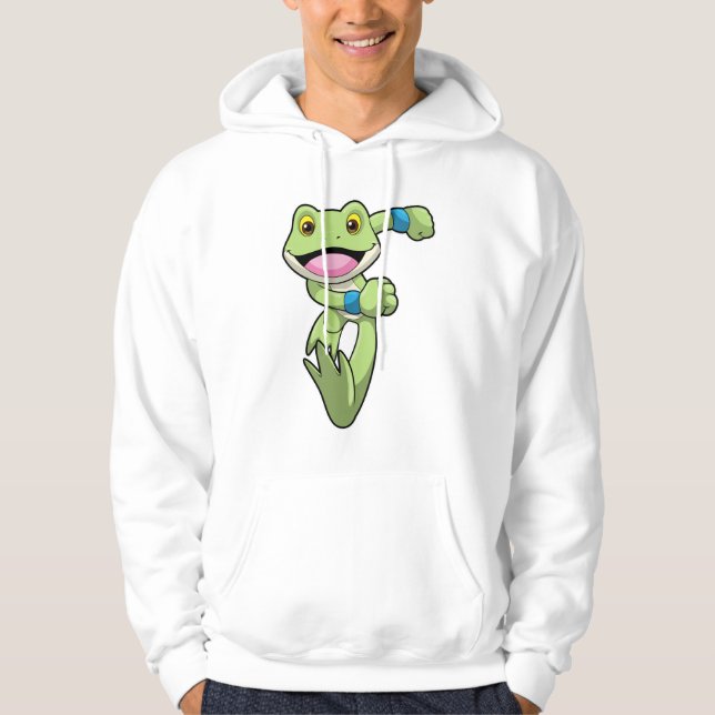 Veste À Capuche Grenouille à la course avec Sweatband (Devant)