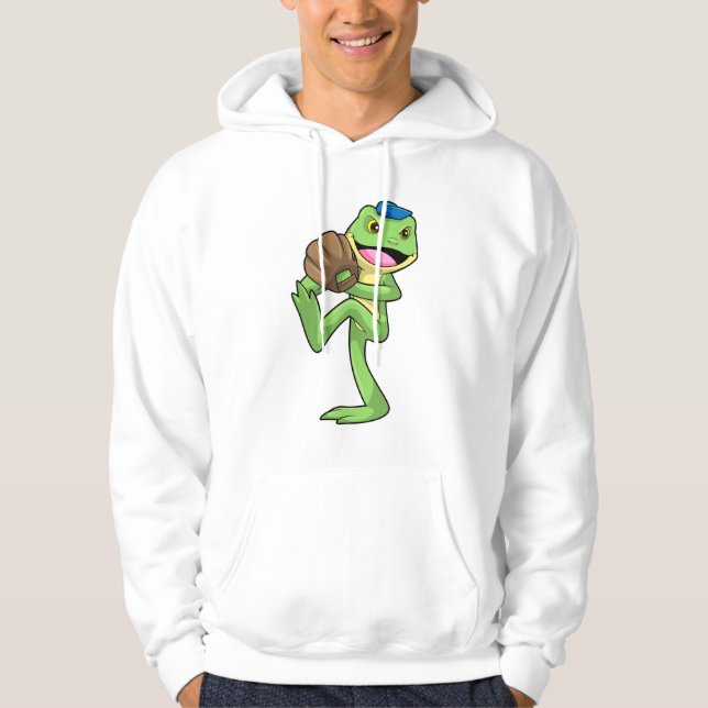 Veste À Capuche Grenouille au baseball avec gants (Devant)