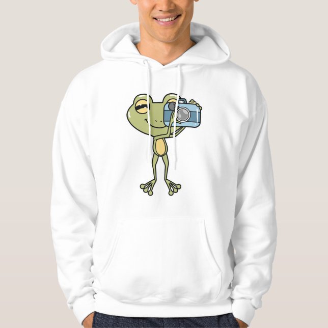 Veste À Capuche Grenouille en photographe avec caméra (Devant)
