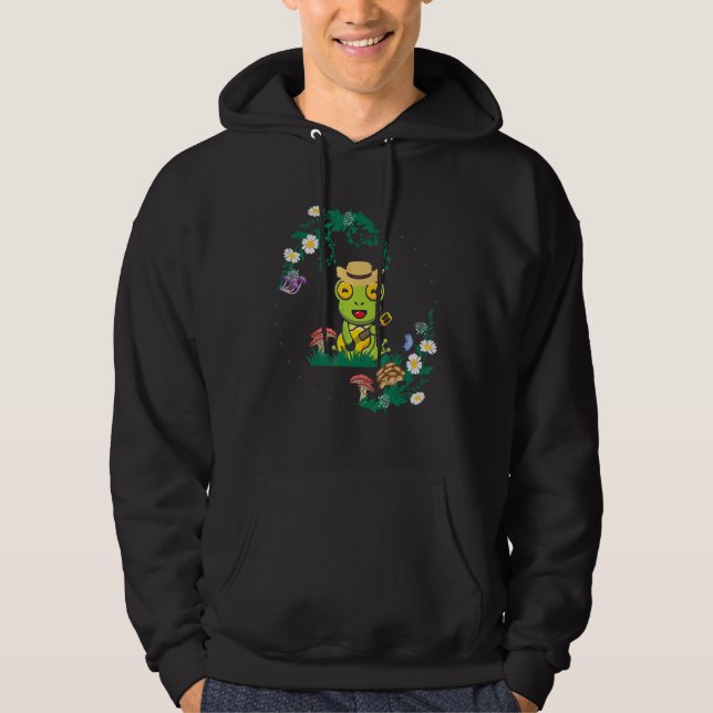Veste À Capuche Grenouille Naturecore Forestcore (Devant)