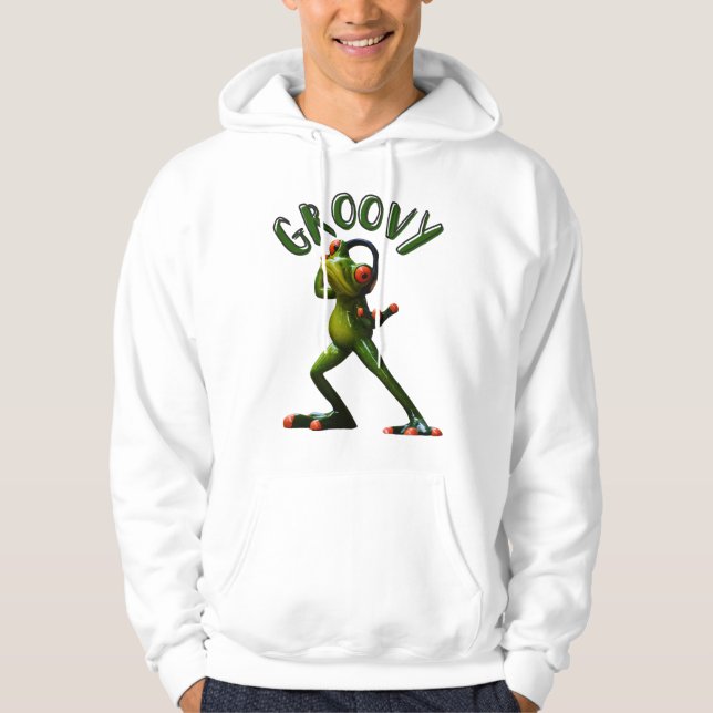 Veste À Capuche Grenouille verte super (Devant)