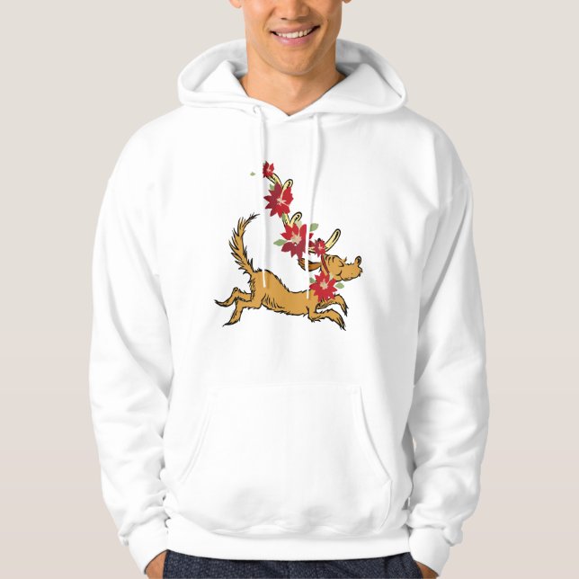 Veste À Capuche Grille | Max Christmas Pointsettia (Devant)