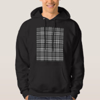 Gris Blackwatch Tartan Design Plaid