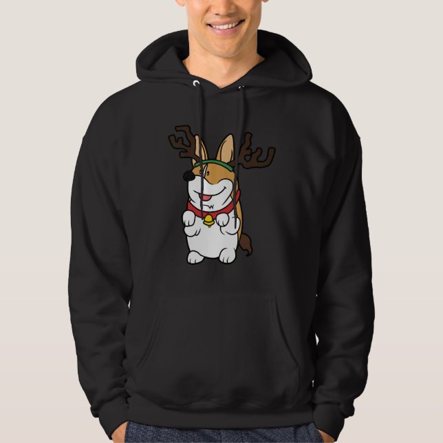 Veste À Capuche Gros Noël de Corgi (Devant)