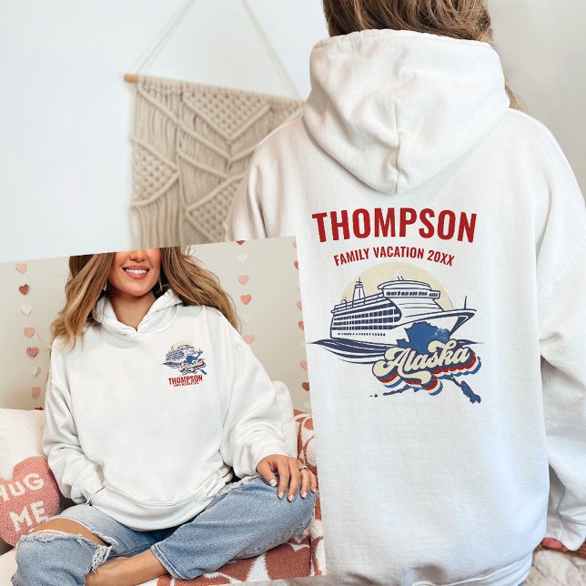 Veste À Capuche Groupe de jumelage de croisière de l'Alaska person (Créateur téléchargé)