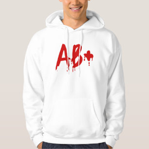 Veste À Capuche Groupe sanguin AB+ Positif #Hôpital d'horreur