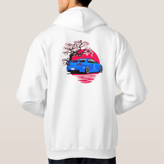VESTE À CAPUCHE GTR R34 (Dos)