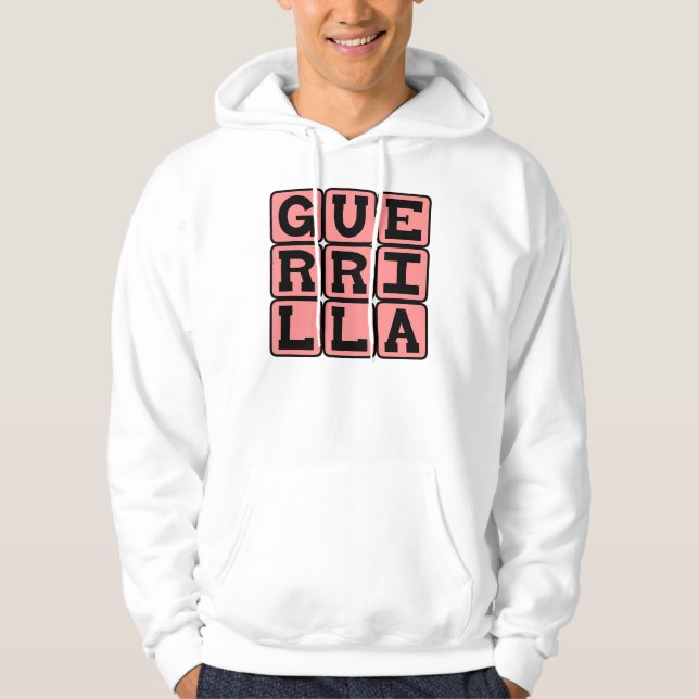 Veste À Capuche Guérilla, style de guerre (Devant)
