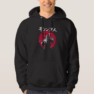Veste À Capuche Guerrier Samouraï sous le Soleil Rouge - Pinceau J