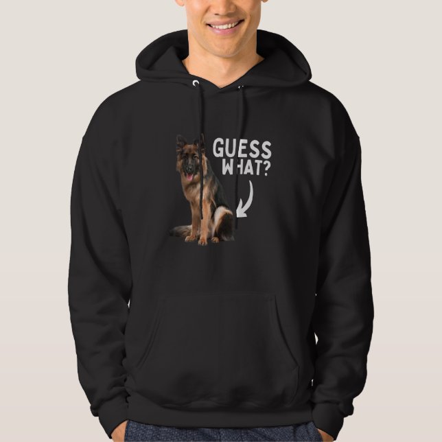 Veste À Capuche Guess What German Shepherd Butt! Funny Dog Mom Dad (Devant)
