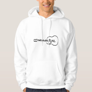 Veste À Capuche Guitare acoustique Logo Abstrait noir