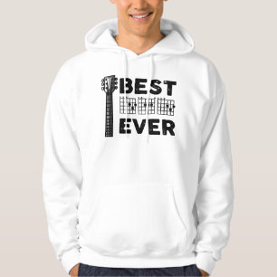 Veste À Capuche Guitare Père Meilleur Papa Jamais Guitare Chords M
