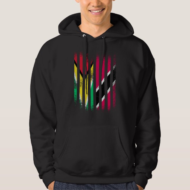 Veste À Capuche Guyana Flag Trinidad&Tobago Grown Country Flags St (Devant)