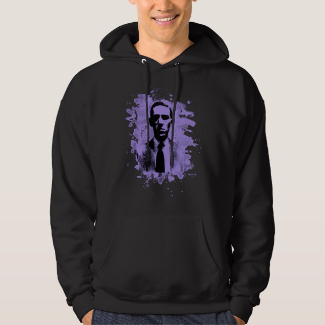 Veste À Capuche H P Tribute de Lovecraft (violet) (Devant)