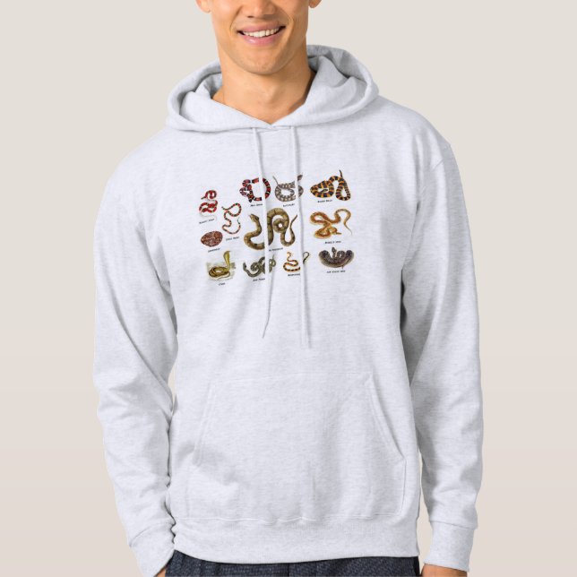 Veste À Capuche Habillement d'identification de serpent (Devant)