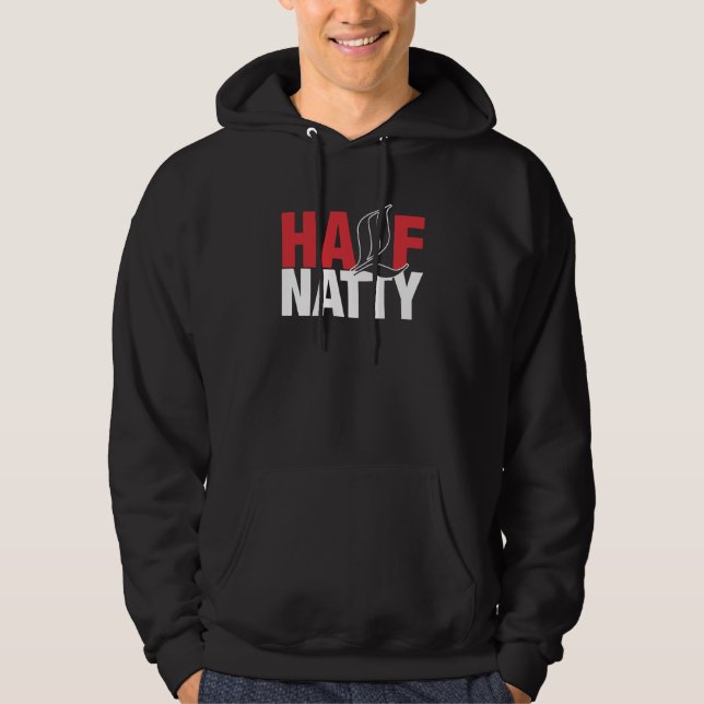 Veste À Capuche Half Natty Bodybuilder Fitness Meme (Devant)