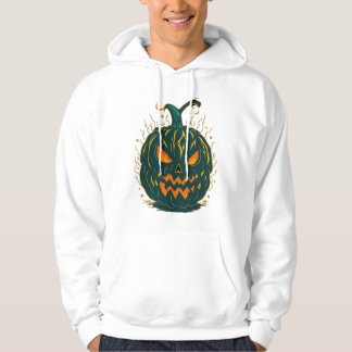Veste À Capuche Halloween Citrouille vert éffrayant