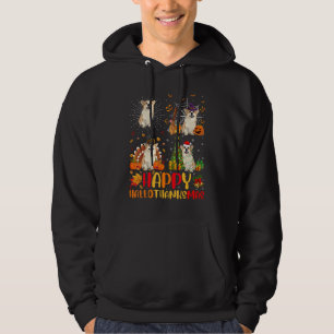 Veste À Capuche Halloween Noël Chien Corgi Gallois Hallothanksma