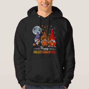 Veste À Capuche Halloween Thanksgiving Noël Happy HalloThanks