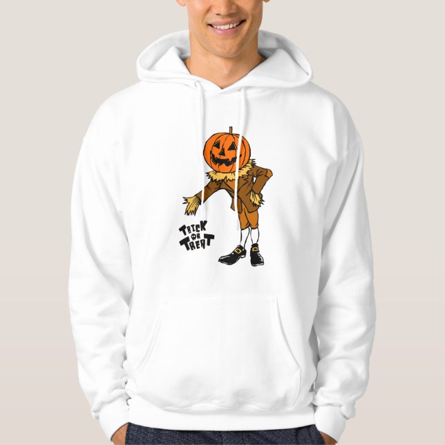Veste À Capuche HALLOWEEN, TRICK CITROUILLE OU T-shirt TRAAT (Devant)