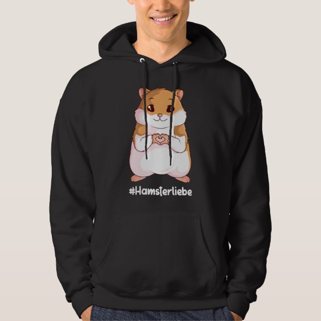Veste À Capuche Hamster Love Hamster Gold Hamster Girls Femmes Chi (Devant)