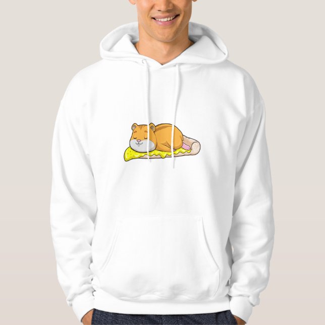 Veste À Capuche Hamster & Pizza au fromage (Devant)