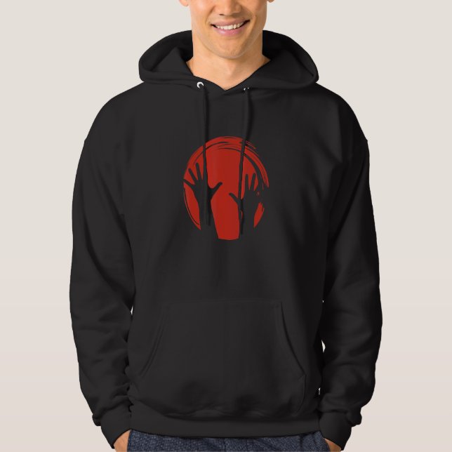 Veste À Capuche Hands Silhouette Circle (Devant)