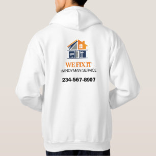 Veste À Capuche Handyman Services Tirer Sur T-Shirt