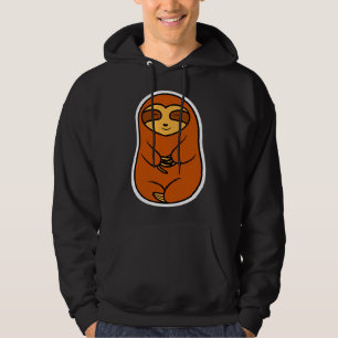 Veste À Capuche Happy Cosy Brown Sloth Bear