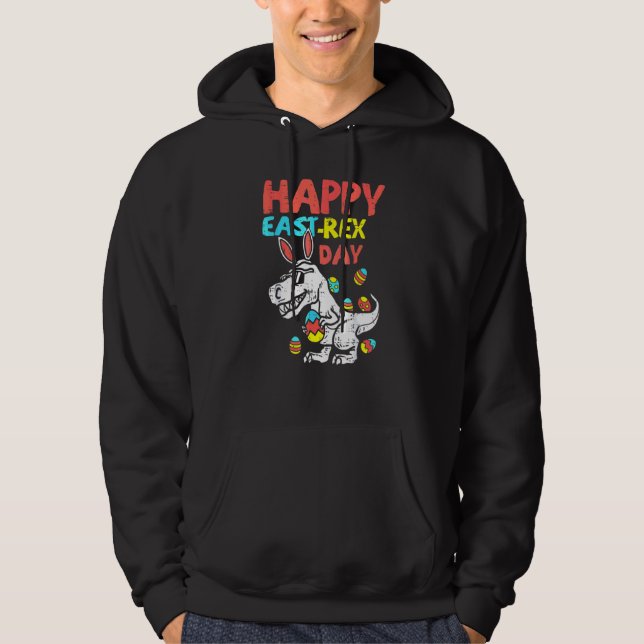 Veste À Capuche Happy Eastrawr Trex Dinosaur Toddler Garçons Enfan (Devant)