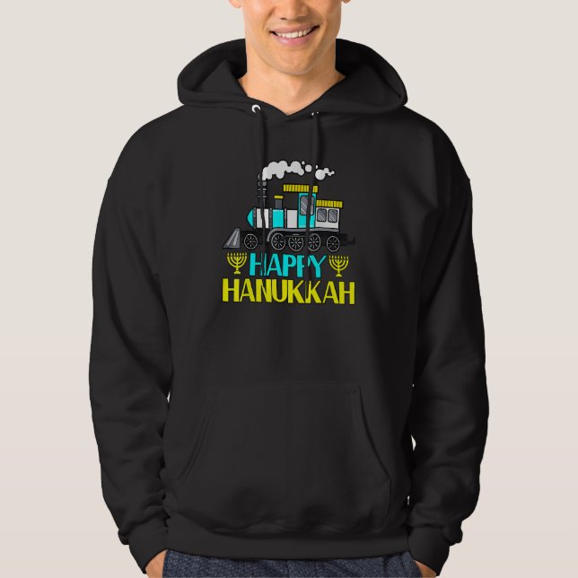 Veste À Capuche Happy Hanukkah Cool Menorah Chanukah Jewish Holida (Devant)