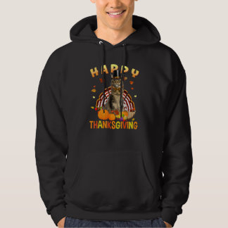 Veste À Capuche Happy Thanksgiving Cat Turkey Pilgrim Hat   Holida
