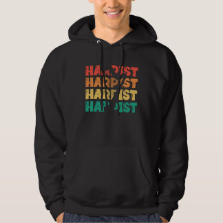 Veste À Capuche Harpist Silhouette Konghou Pedal Harp Harpist Harp